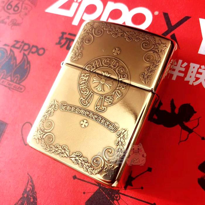 18 years old shop piggy Zippo brass ancient silver Five faces Chrome cross to gift boyfriend