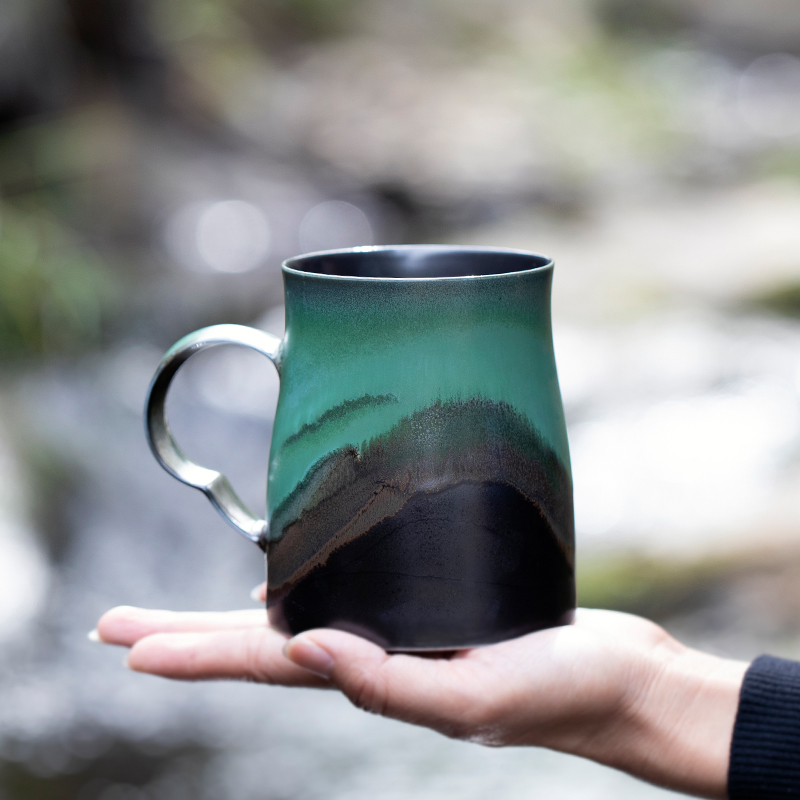 Landscape Landscapes Mountain Landscapes Kilns of Jingdezhen Ceramic Mark's Cup Creative Cup Children's Men's Birthday Gifts for the Cup