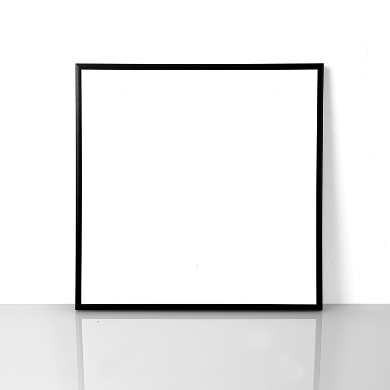 Real Glass Square Picture Frame, Aluminum Alloy Photo Frame, Empty Frame, Tempered Glass Advertising Frame, Business License Frame, Poster Mounting Frame