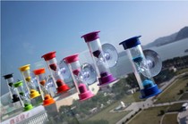 7 Color Suction Cups Swivel Hourglass 2 3 5 min Children toothbrushing timer small and cute adornment gift