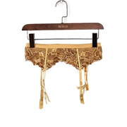 Fen series mới truy cập chính hãng phụ nữ màu vàng thêu ren gợi cảm nữ garter 38061