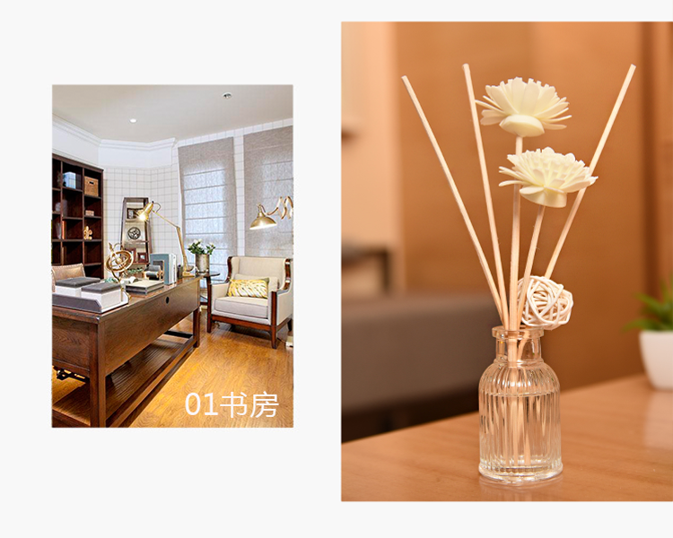 Bộ hương liệu không cháy làm mát không khí, tinh dầu thơm nhẹ, thơm lâu cho gia đình, khách sạn, nhà vệ sinh và phòng ngủ nhang hương