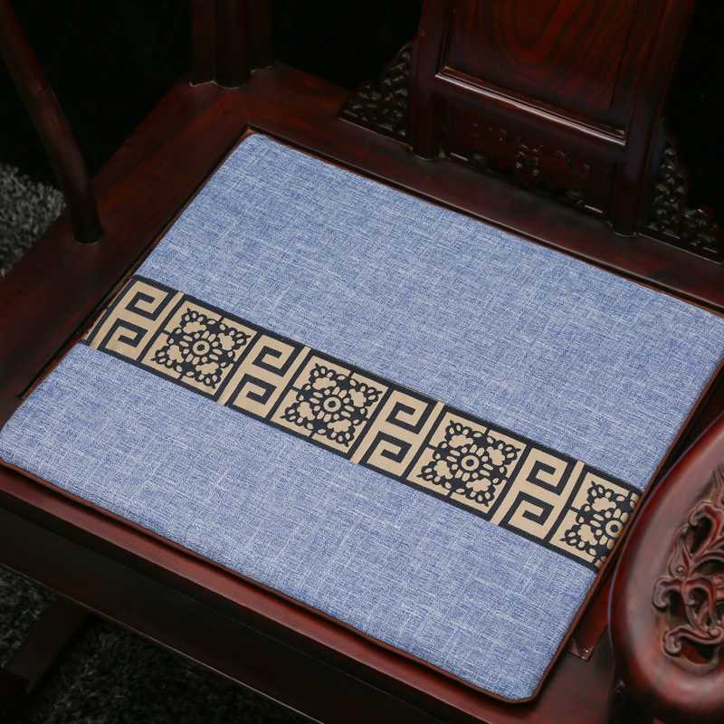 Ghế đệm ghế đệm ghế ăn đệm Trung Quốc gỗ gụ sofa đệm văn phòng ghế đệm trà bàn ghế đệm tùy chỉnh đêm ghế gỗ