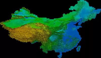 DEM data(12 5 meters, 30 meters, 90 meters, 200 meters, 1000 meters)Arbitrarily select the resolution