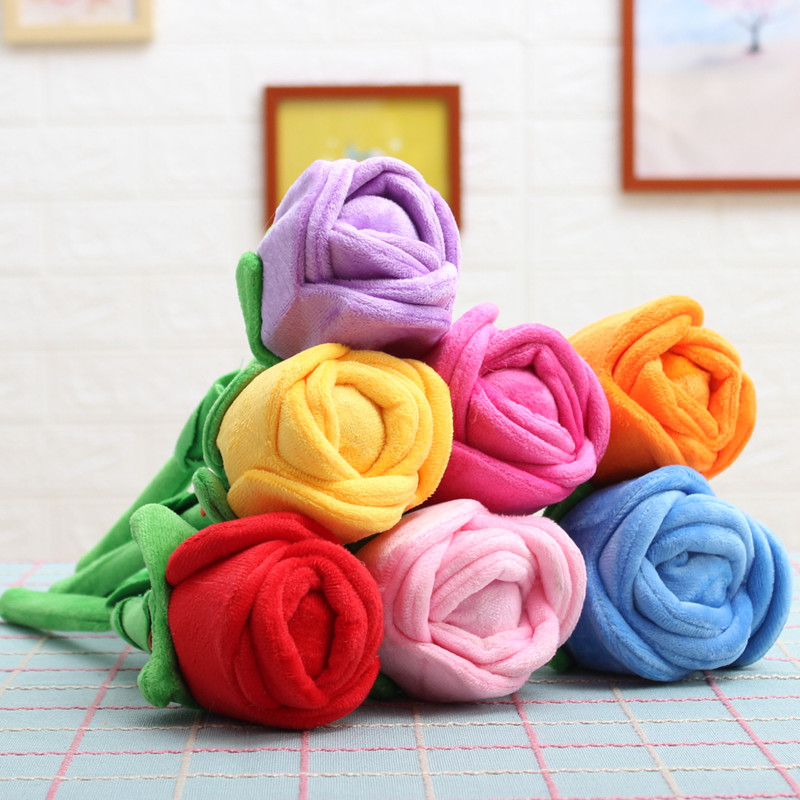 Amoy cartoon fabric simulation rose thumping stick thumping hammer Plush toy vibrator Creative girl doll