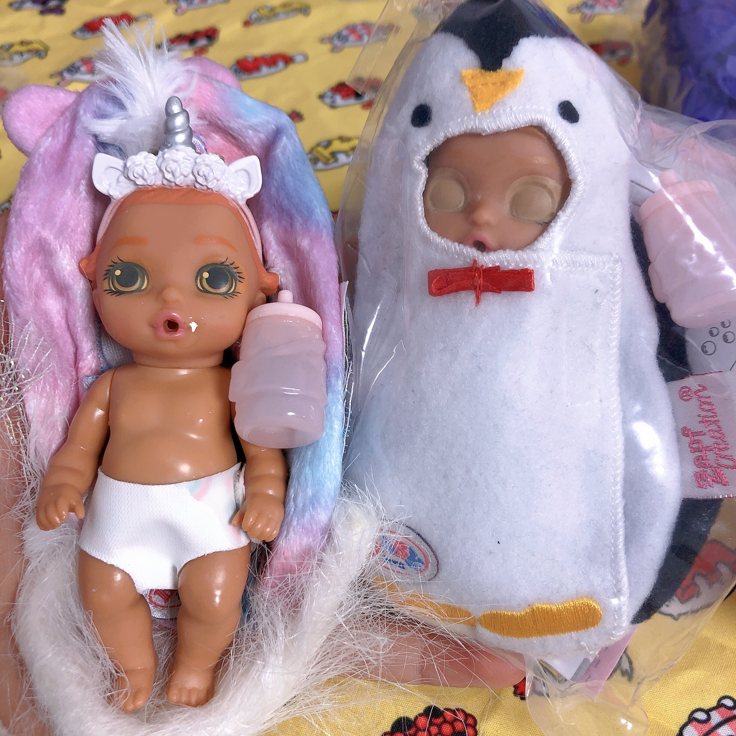 Игрушка 别致！20美刀超萌迷你婴儿宝宝娃娃安抚玩偶独角兽儿童玩具礼物
