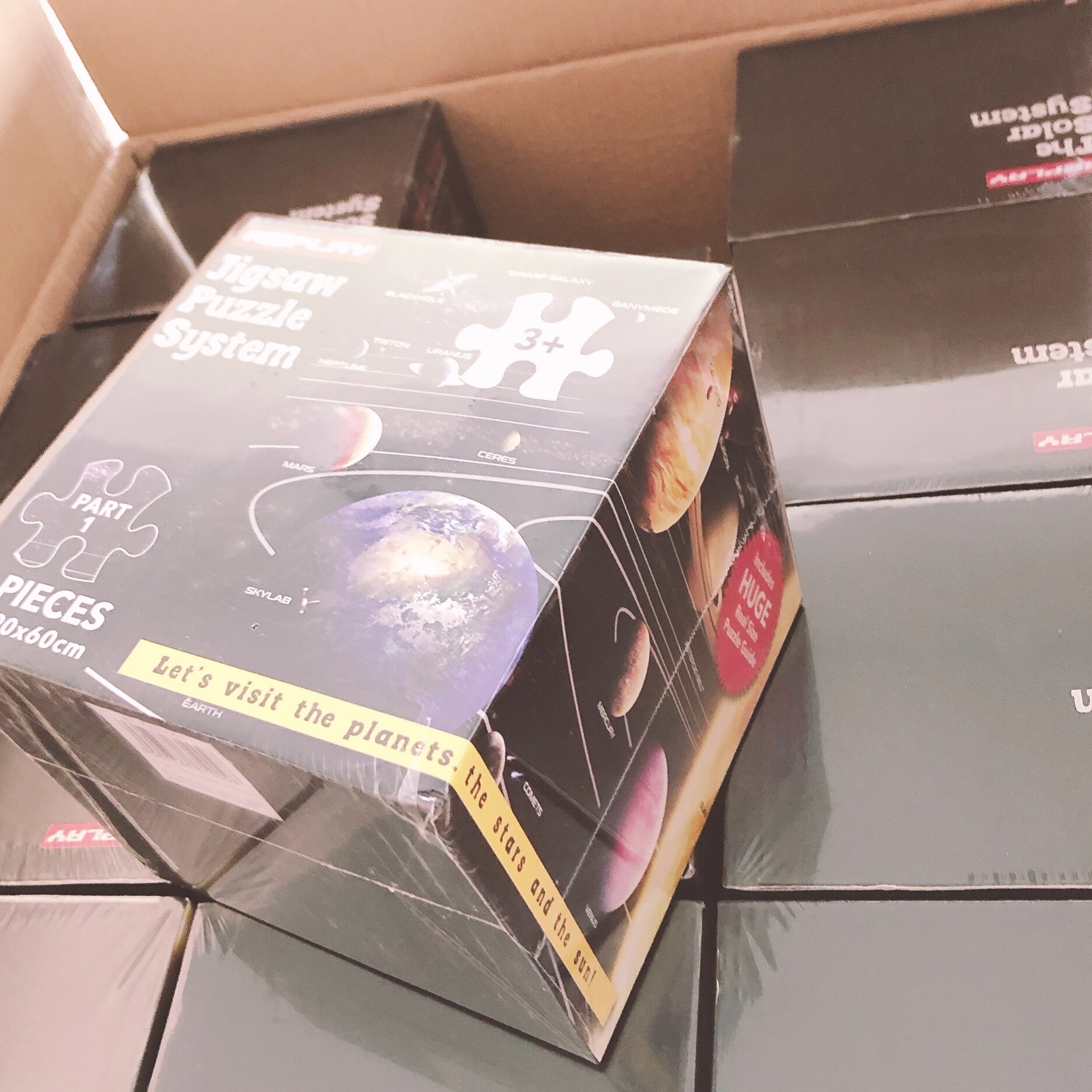 Игрушка 出口儿童大块入门拼图太阳系星球丛林动物主题玩具幼儿园离园礼物