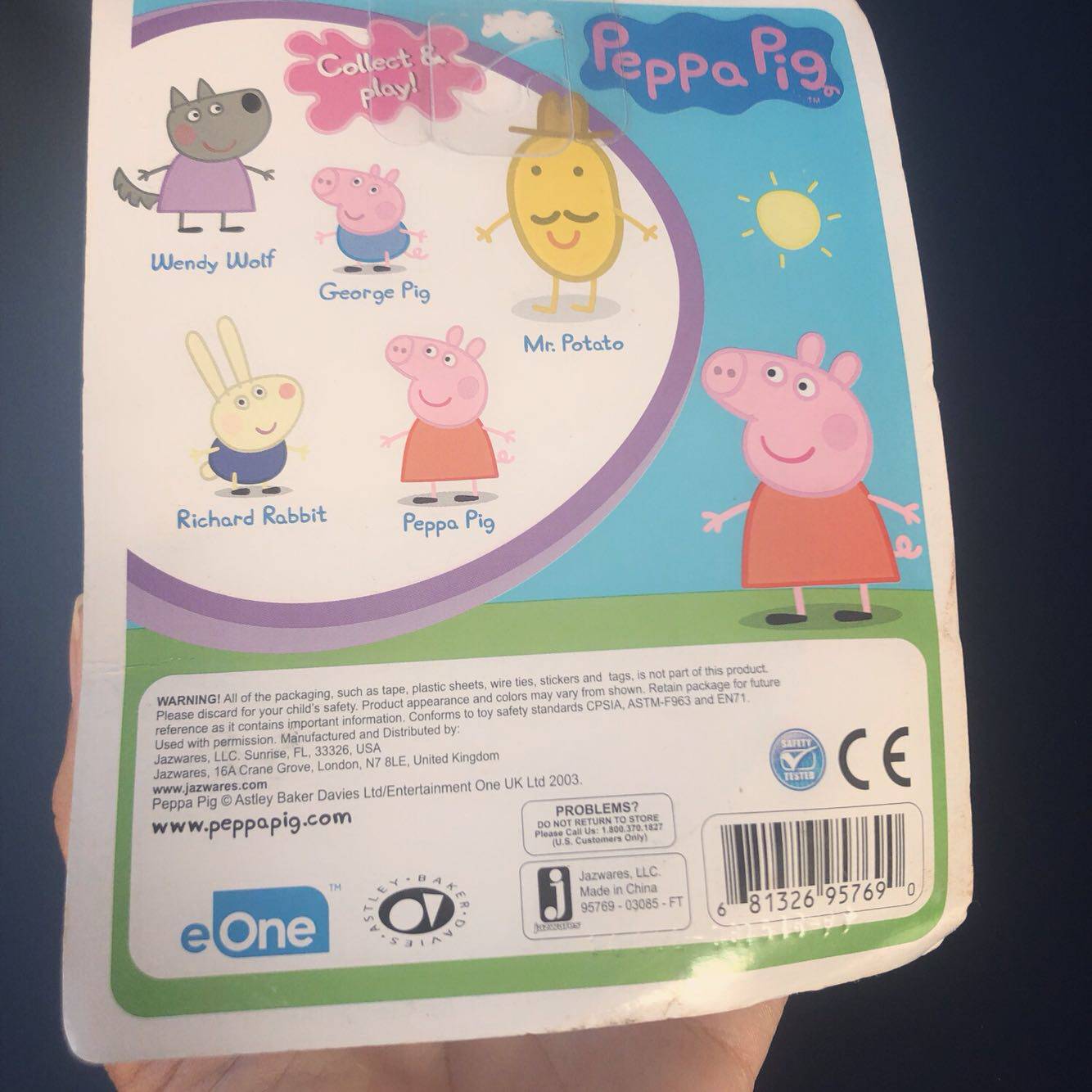 Игрушка 小猪乔治小兔瑞贝卡斑马zoe场景公仔小玩具好质量peggy OTHER