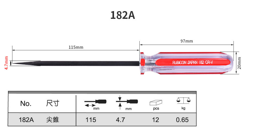 Robin Han RUBICON TALE 182A Environmental Handle Conical Piercing Shoes Bag Leather Cone Screwser