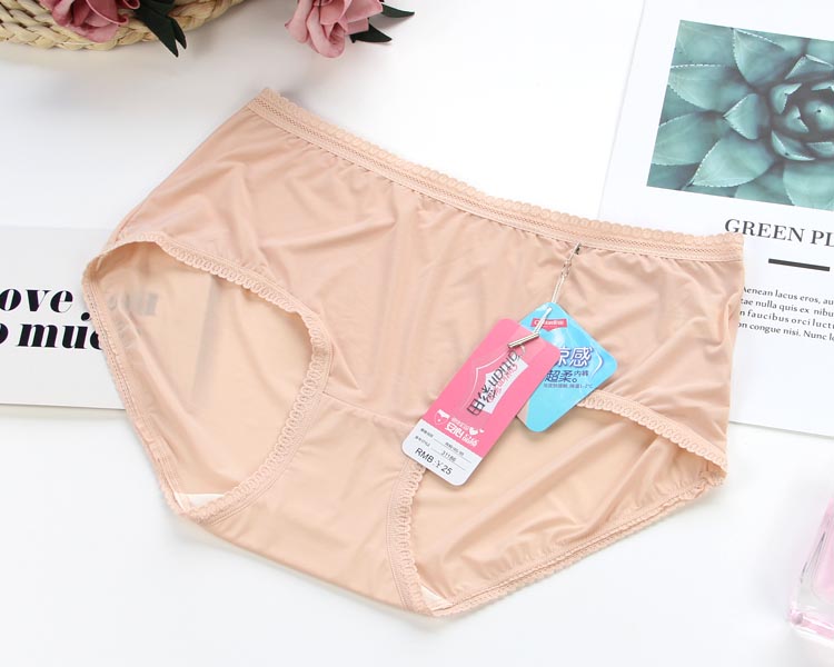 Caiti đồ lót nữ 31186 eo giữa 31187 eo cao siêu mỏng băng lụa nhanh khô mềm mại thoáng khí cotton áo khoác nữ quần lót eo cao định hình