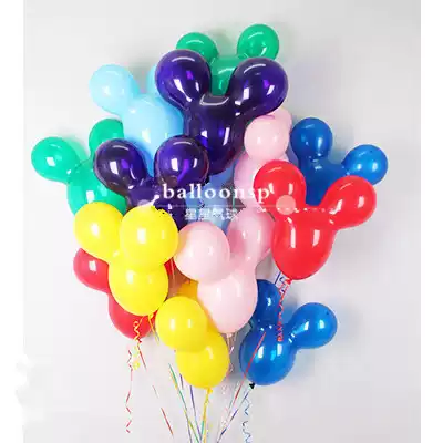 Mickey head balloon latex pink blue red American pioneer imported thickened new
