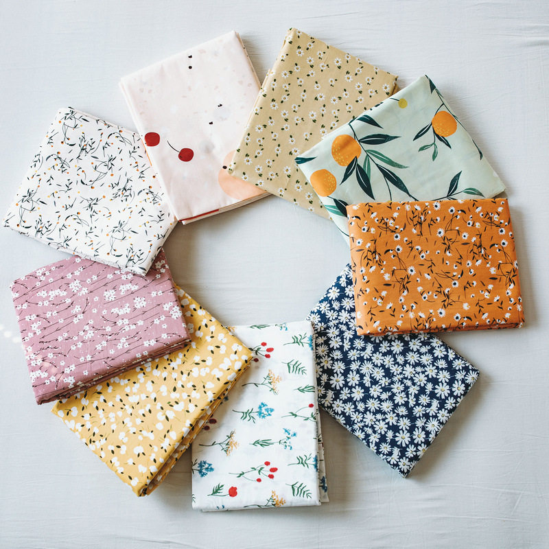 ins wind day style brief about full cotton linen single piece 40 branches twill small fresh student dorm room single bed ogasawara 1 8