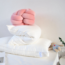 Five Star Hotel 60s cotton tribute satin feather velvet pillow soft medium and low single student adult pillow