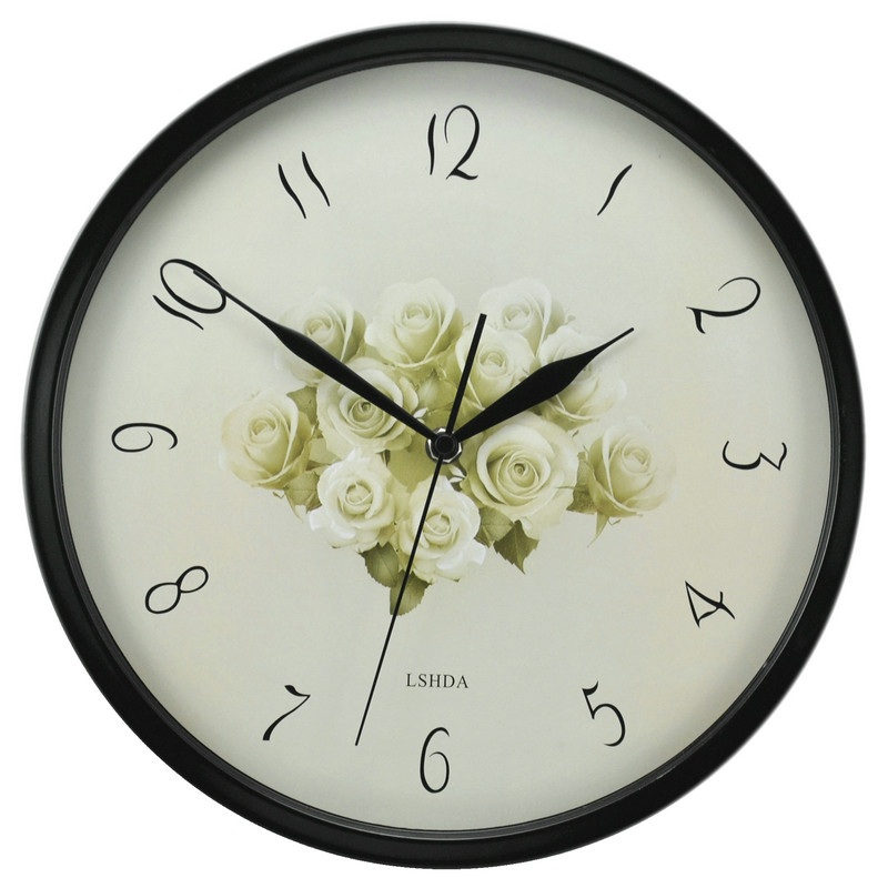 Force time Da fashion mute hanging clock living room fashion hanging table bedroom field garden wall clock quartz clock Eurostyle retro clock-Taobao