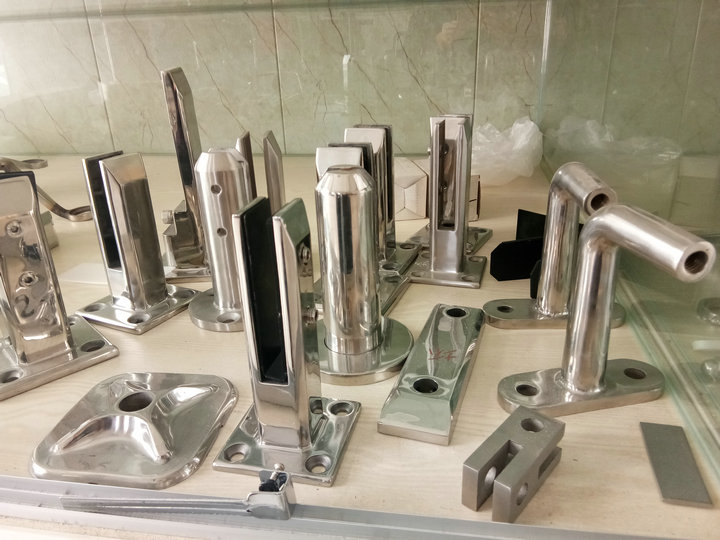 Sightseeing Lift Glass Stairway Armrest Accessories 304 Stainless Steel Base Swimming Pool Beach Glass Clips High 200mm