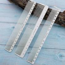 New scale comb hairdressing size comb hair stylist professional hair cutting comb white double-sided scale ruler pointed tail comb