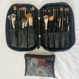 Вместительная и большая съемная сумка для кистей для макияжа, сетчатая сумка, косметичка, портативная система хранения