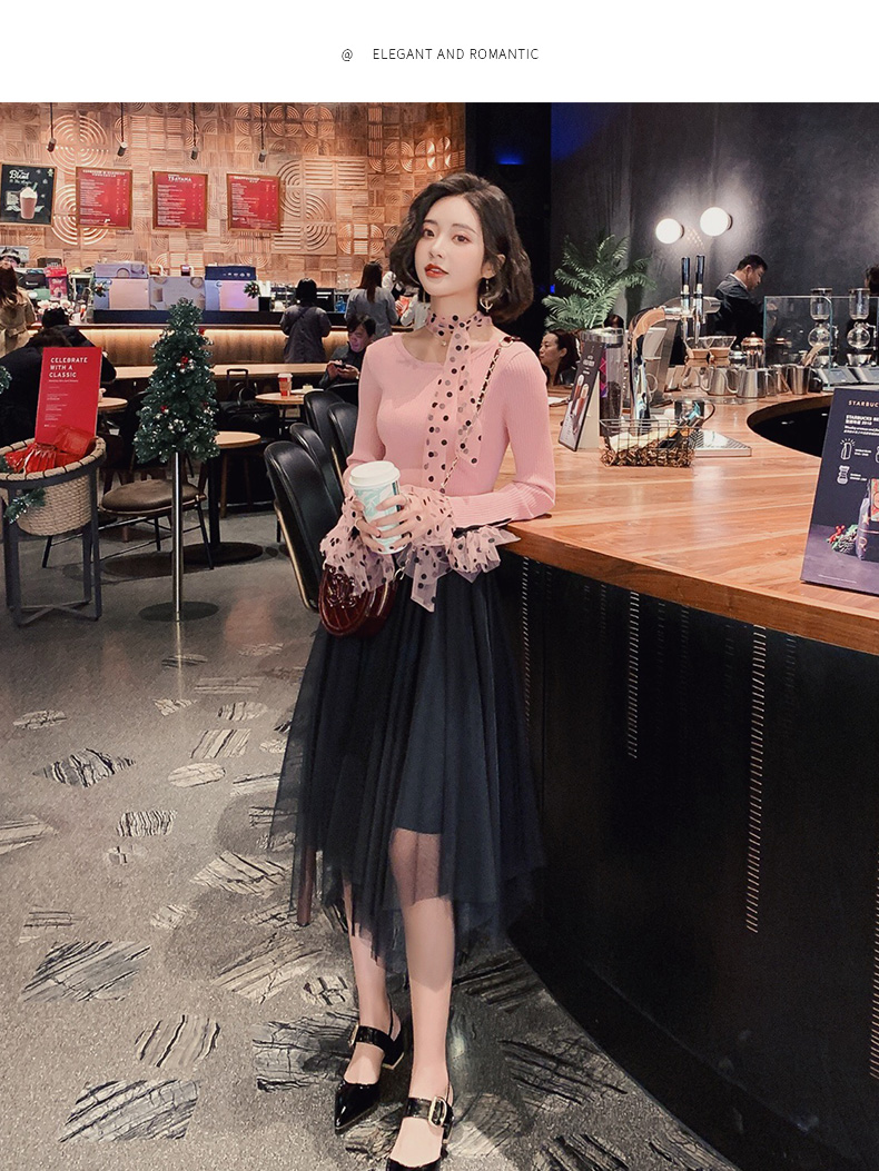 Áo len dáng dài tay bó sát áo sơ mi nữ mùa thu 2019 mới sóng rất cổ tích áo len hoang dã đa năng - Đan Cardigan áo kiểu trung niên