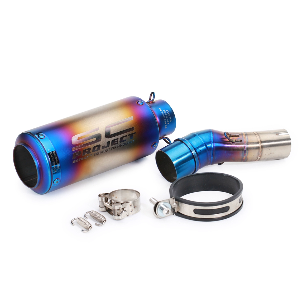 Phụ kiện ống xả sửa đổi xe máy xe thể thao Yongyuan 350 Fighting Falcon Xiaofeng 350 phần giữa bằng thép không gỉ kết nối khuỷu tay - Phụ tùng xe máy