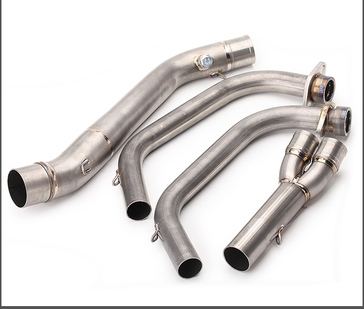 Xe máy thể thao sửa đổi xe Yamaha R3 hợp kim titan phần trước R25R30 kết nối đầy đủ phần ống xả sợi carbon phổ quát - Ống xả xe máy bô xe máy exciter 135