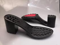 727 lady pu heel high 7 5 straight head anti - slip polyurethane soles made shoes change soles