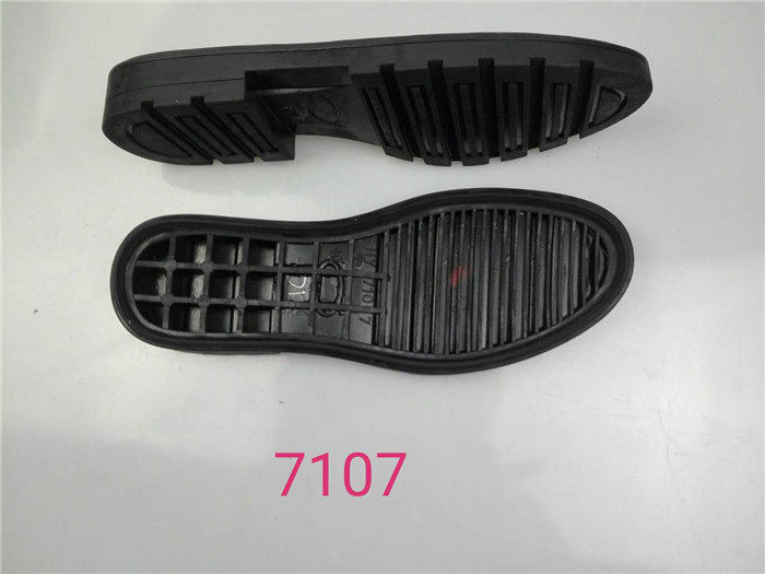 7107 men's rubber semi-heel round square head Military Army boot Rao Bau thick soles tailor-made shoes shoe soles change bottoms