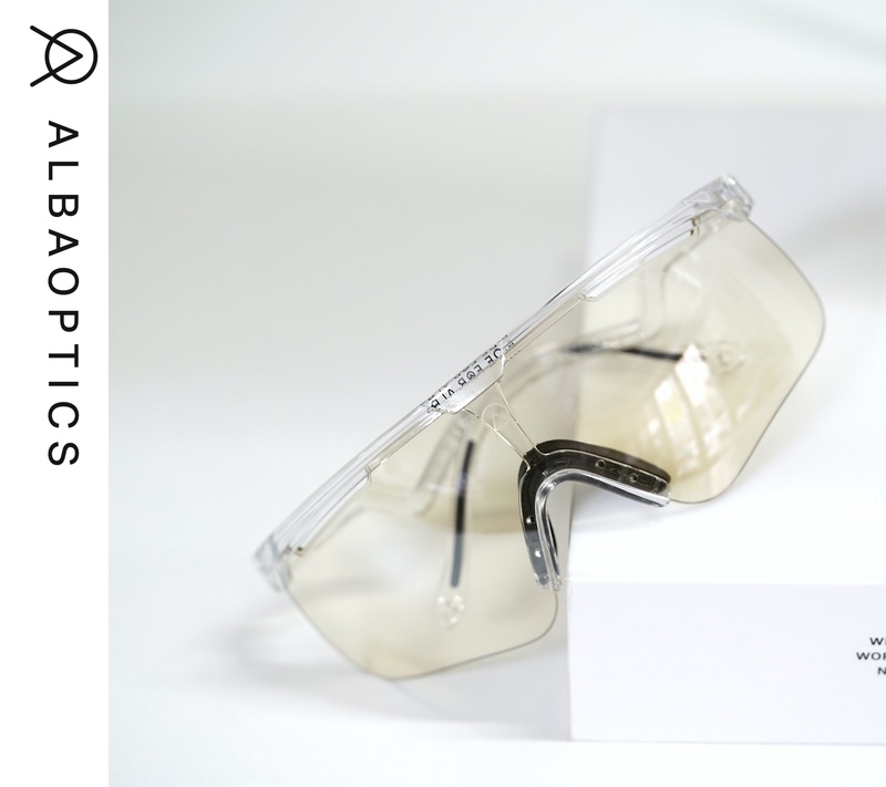 Delta White Crystal Cycling Glasses, Color-Changing Alba, Windproof and Sun Protection, for Men and Women, Road Bike, Cycling, Running Sports