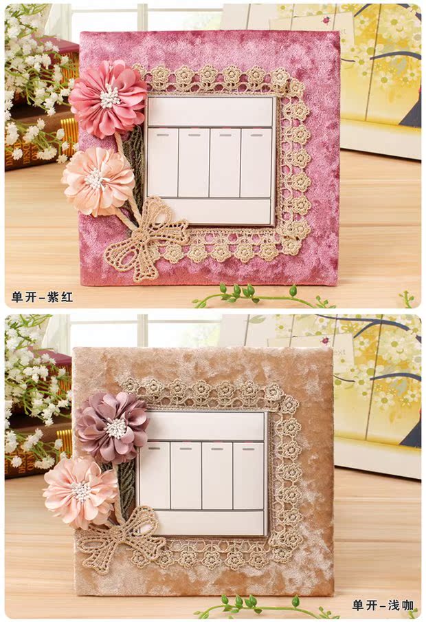 Kim cương nhung Arts chuyển dán chiều switch thêu ổ cắm ống lót che bụi bảo vệ dán tường trang trí đẹp mắt - Bảo vệ bụi áo trùm vệ sinh máy lạnh