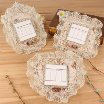 High-grade European Quilted Fabric Lace Embroidery Switch Sticker Protective Cover 118 Type Switch Sticker