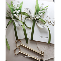 Suzulan Xiaoqing Xiaoxiang Mei-Shi Mei Bride Oath Card Card Speech Card Handwritten Bronze Pen