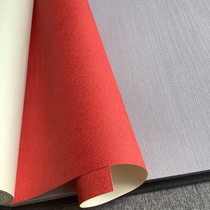 Modern Chinese Vegetarian Color Cloth China Red Wallpaper Pure Color Large Red Book Room Party Building Room Background Wall