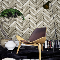 Southeast Asian style brick wallpaper blue brick rubble pattern retro cafe bar wallpaper TV wallpaper TV wallpaper background