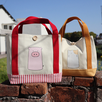 Day Tie Cute Lunch Box Bags Lunch Bag Hand Carrying Work Group Students With Rice Bag Thickened Carrying Bag Large Canvas