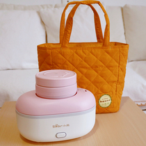 Autumn and winter thick cotton cute lunch box Hand bag Bento bag bear lunch box large capacity mother baby bag