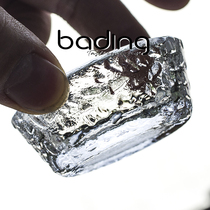 Japanese kung fu tea cup tea cup glass flat small tea cup small bowl holding water container master cup tea set