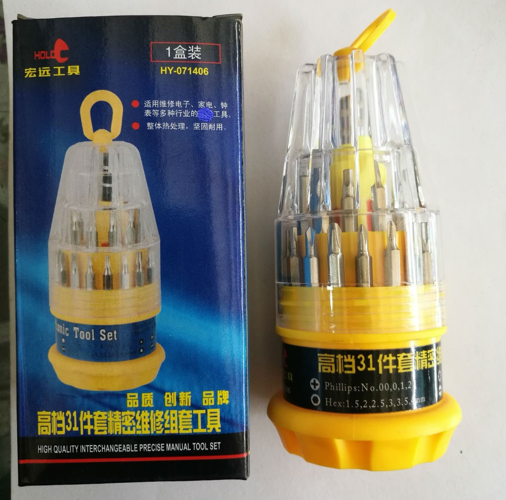 Macro Afar Tools 31 Pieces Sets Screw Driver Sets 31 Fit 1 Screwdriver Home Multifunction Small Screwdriver Set Group