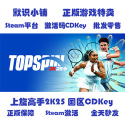 Steam Genuine Version Topspin 2K25 Deluxe Edition Topspin 2K25 Mainland China Region Cd Key