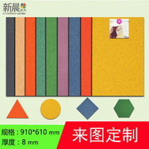 Boutique color cork 8MM mm sheet Message board Photo wall Home office creative note wall board