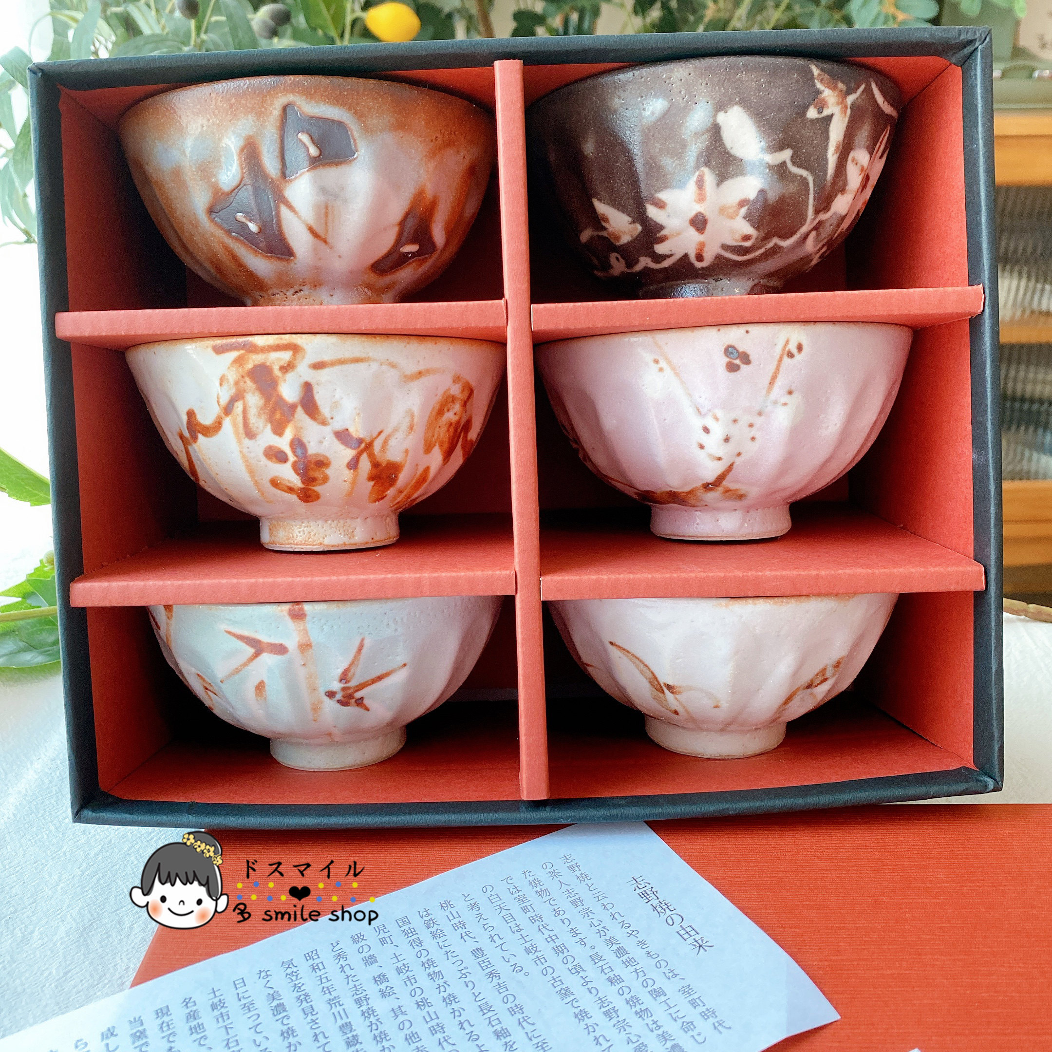 现货日本制进口志野烧手工窑变粗陶古朴饭碗茶碗套装新婚乔迁礼物