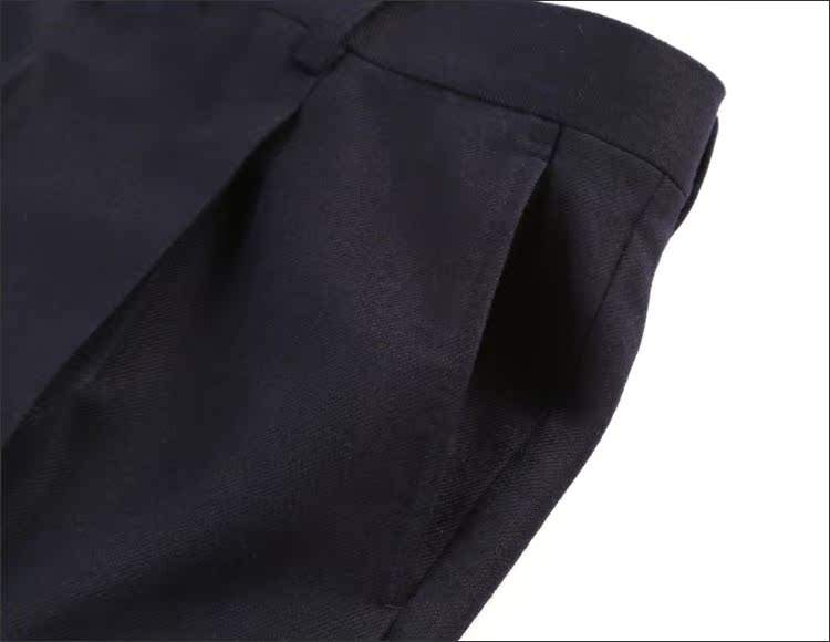Jinlilai chính hãng Quần len dày 100% Mùa đông mới cho nam phù hợp với quần tây quần tây âu