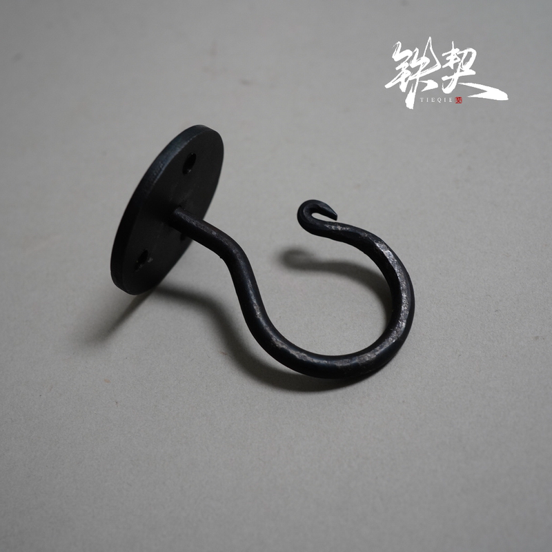 Hand-Forged Question Mark Decorative Hook Wall-Mounted Ceiling Hook Installation Bracket Hand-Forged Question Mark Decorative Hook Wall-Mounted Ceiling Hook Installation Bracket