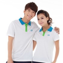 Nadia summer lapel simple short-sleeved T-shirt men and women couples casual cotton PD502