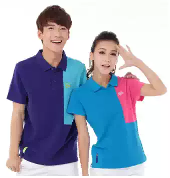 N a Nadia 2016 special summer lapel short-sleeved men and women couples pure cotton casual T-shirt PB218