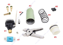 Clamp Wire Clamp Pneumatic Pliers Cold Press Pliers Wire Press Pliers Nipple Tool Pliers Accessories Switch Spring Press Handle Piston Copper Pin