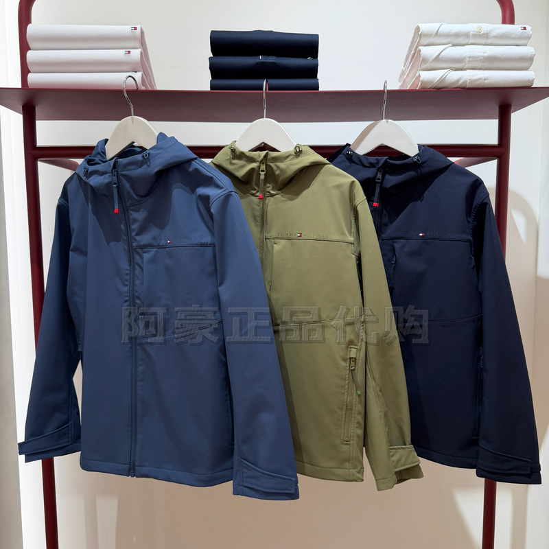 [Windproof and Waterproof] Tommy26 New Autumn Style Men's Outdoor Casual Brushed Soft Shell Jacket Mw44980