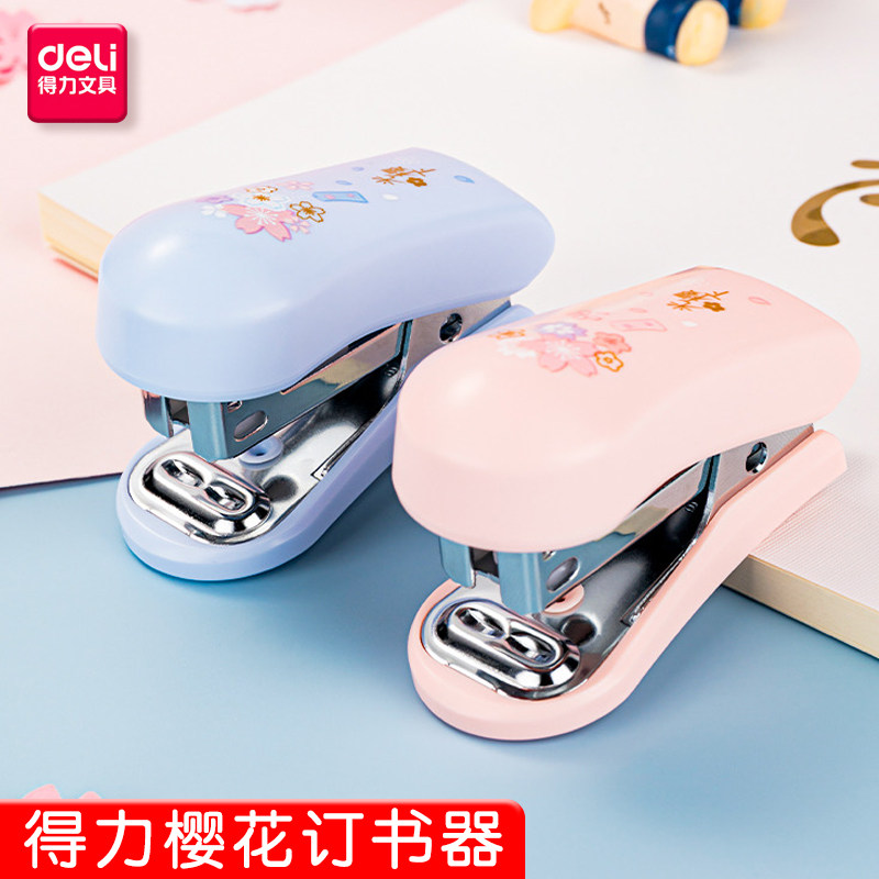 Able Cherry Blossom Mini Nail Book Machine Portable Nail Holding Type Elementary School Student With Small Number Nail Book Machine Student Prize