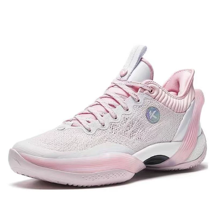 #Anta Анта Трёхточечная дождь 1-е поколение низкие баскетбольные кеды Sakura 912321102S 912421102S