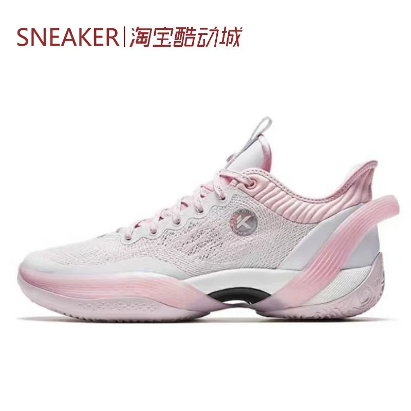 #Anta Анта Трёхточечная дождь 1-е поколение низкие баскетбольные кеды Sakura 912321102S 912421102S