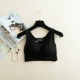 Áo crop top ngực đồ lót nữ mùa hè không có vòng thép áo ngực cỡ lớn tập hợp với áo ngực thể thao yoga đáy quần