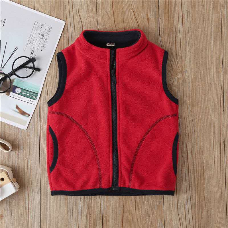 chàng trai áo khoác trẻ em Cardigan quần áo rocking nhung cô gái áo khoác hàng đầu bảo vệ bé quần áo triều trẻ em mùa xuân váy mùa xuân mùa xuân và mùa thu cho trẻ em